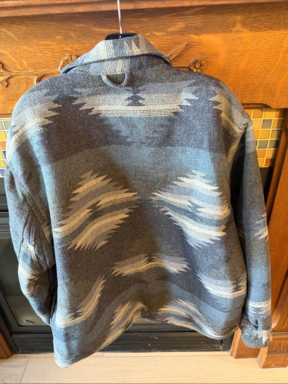 Jachs New York Men's Blue Patterned Field Jacket